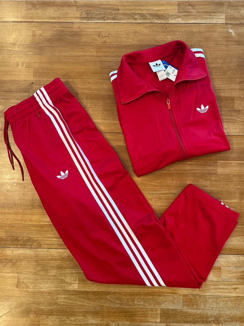 ADIDAS Red Firebird Track Suit